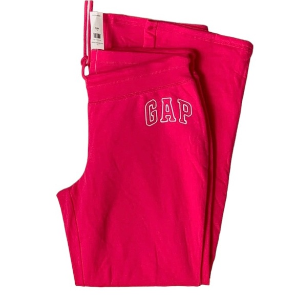 NWT Gap Logo Fleece Pants NWT Size Large Reg / Gap Pink Pants / Pink Soft Pants. - Picture 1 of 14